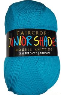 Woolcraft Faircroft Double Knitting Wool/Yarn 1 X 500g ball Shade 157 Turquoise 